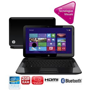 Ultrabook™ HP Pavilion 14-B060BR com Intel® Core™ I3-3217U, 2GB, 32GB SSD, 500GB, Leitor de Cartões, HDMI, Wireless, Bluetooth, LED 14" e Windows - Ul