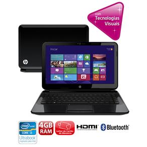 Ultrabook HP Pavilion 14-B065BR com Intel® Core™ I3-3217U, 4GB, 32GB SSD, 500GB, Leitor de Cartões, HDMI, Wireless, Bluetooth, LED 14" e Windows - Ul