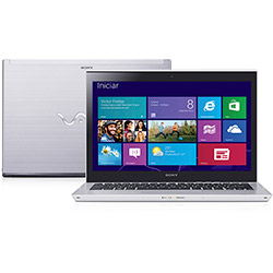 Tudo sobre 'Ultrabook Sony VAIO SVT13127CBS com Intel Core I5 4GB 320GB + 32GB SSD LED 13,3'' Touchscreen Windows 8'