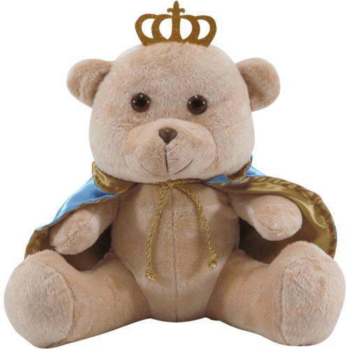 Urso Príncipe de Pelúcia para Meninos com Coroa e Capa