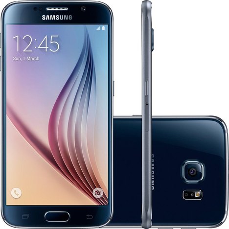 Usado: Galaxy S6 Edge 32Gb Preto - Excelente