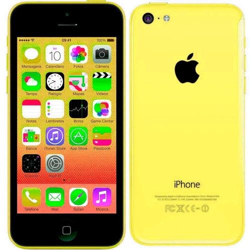 Usado: Iphone 5c Apple 16gb Amarelo Bom