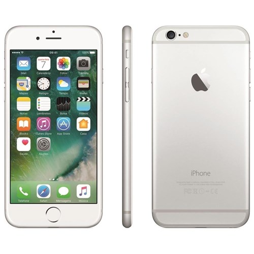 Usado: Iphone 6 Apple 128Gb Prata (Bom) - Mais Barato Store