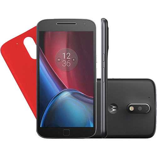 USADO: Smartphone Moto G 4 Plus Dual Chip Android 6.0 Tela 5.5'' 32GB Câmera 16MP - Preto
