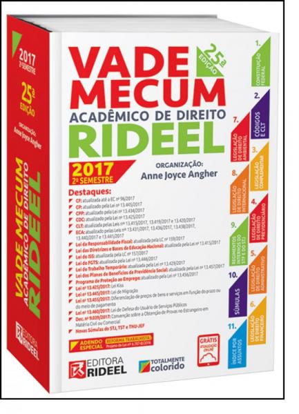 Vade Mecum Acadêmico de Direito Rideel - 2017 - Rideel Juridico