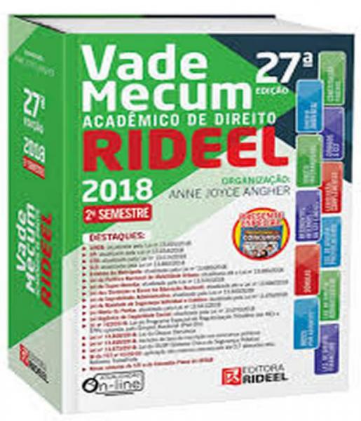 Vade Mecum Academico de Direito Rideel - 2018 - 27 Ed