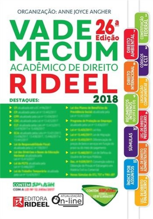Vade Mecum Academico de Direito Rideel 2018