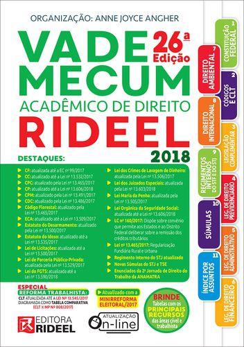 Vade Mecum Academico de Direito Rideel 2018