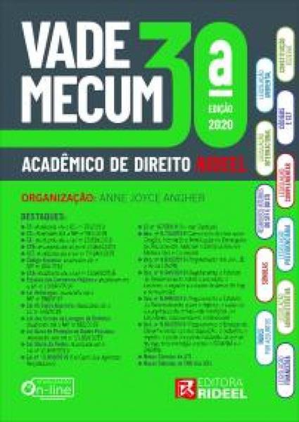 VADE MECUM ACADEMICO DE DIREITO RIDEEL - 30a ED - 2020