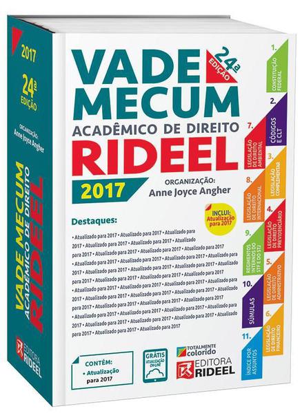 Vade Mecum Acadêmico de Direito Rideel - 24ª Edição - 2017