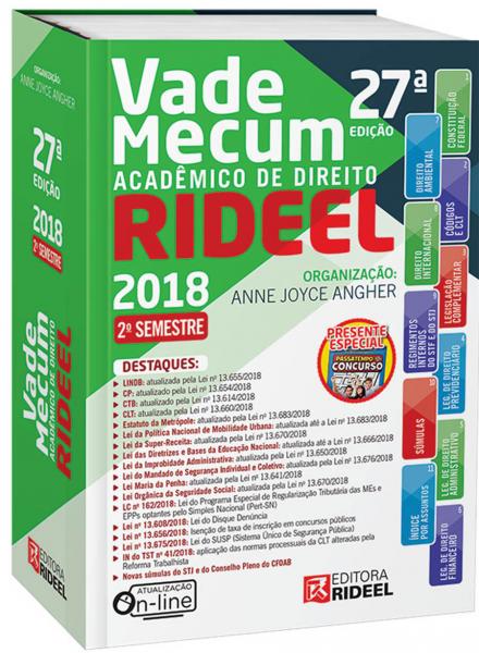 Vade Mecum Acadêmico de Direito Rideel - 27ª Edição (2018)