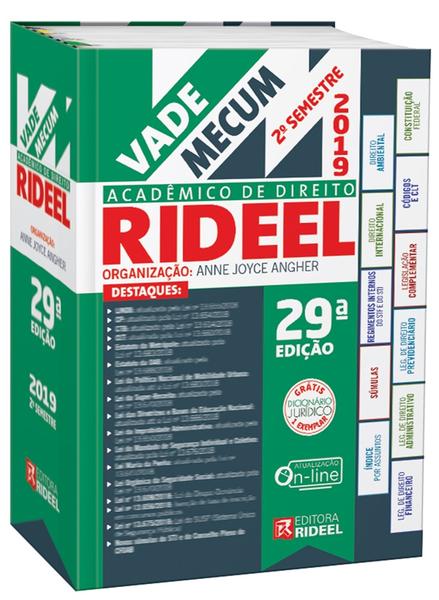 Vade Mecum Acadêmico de Direito Rideel - 29ª Edição (2019)