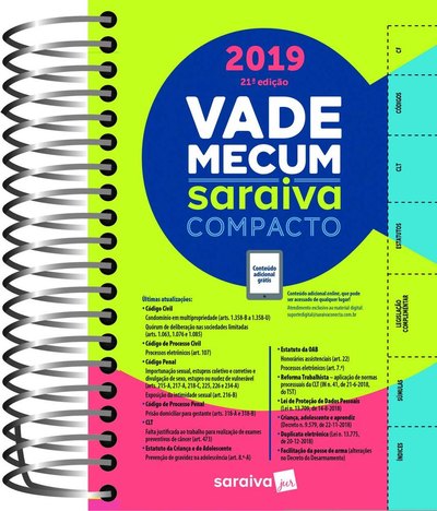 Vade Mecum Compacto 2019 - Espiral - Saraiva
