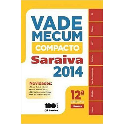 Vade Mecum Compacto - 12ª Edição - Saraiva S/a Livreiros Editores