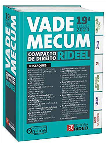 Vade Mecum Compacto de Direito Rideel - 19ª Edição (2020)
