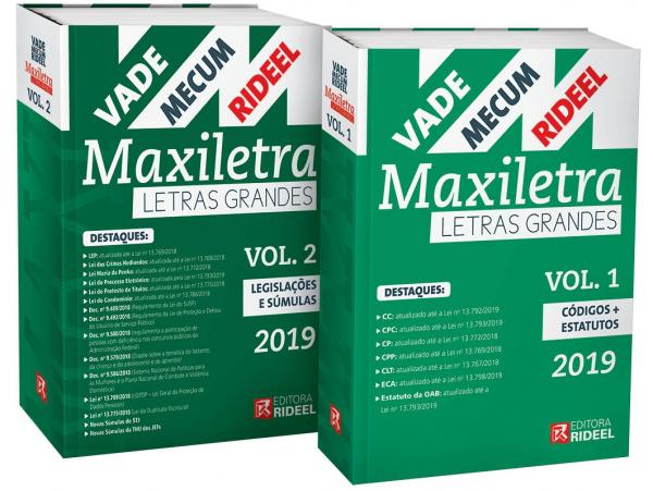 Vade Mecum Maxiletra Rideel - 2 Volumes Letra Grande