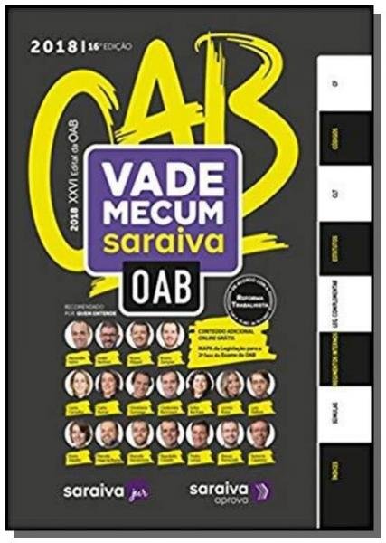 Vade Mecum Oab e Concursos 2018 - Saraiva