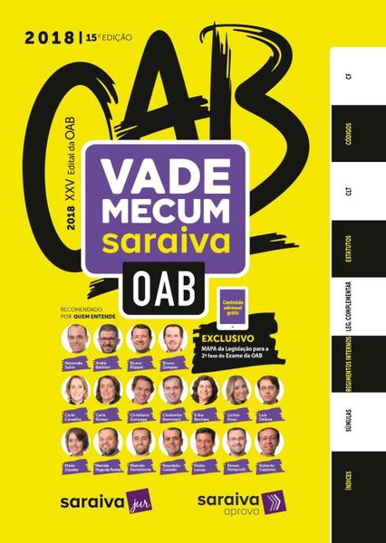 Vade Mecum OAB Saraiva -15ª Ed. 2018