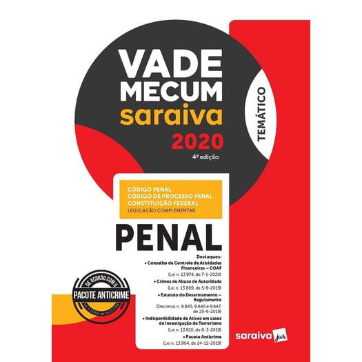 Vade Mecum Saraiva 2020 - Penal - Saraiva