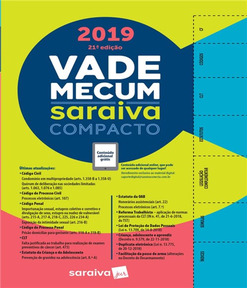 Vade Mecum Saraiva Compacto - 2019 - 21 Ed