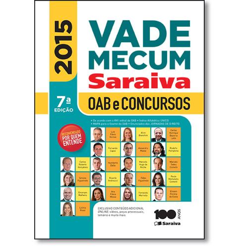 Vade Mecum Saraiva: Oab e Concursos - 2015