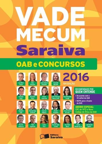 Vade Mecum Saraiva Oab e Concursos - 2016 - Saraiva Editora