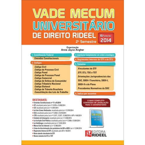 Vade Mecum Universitario de Direito - 16ª Edicao