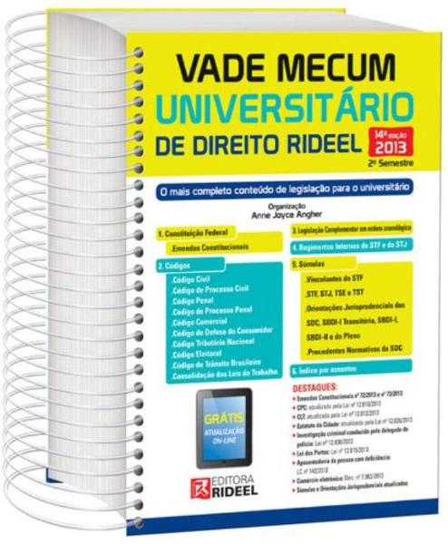 Vade Mecum Universitário de Direito Rideel - 2013 - Rideel Juridico