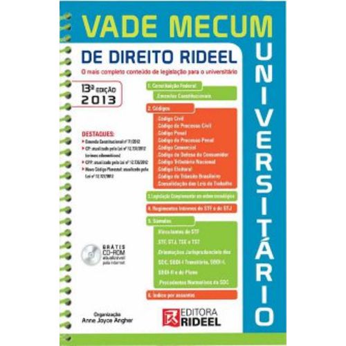 Vade Mecum Universitário de Direito Rideel 2013