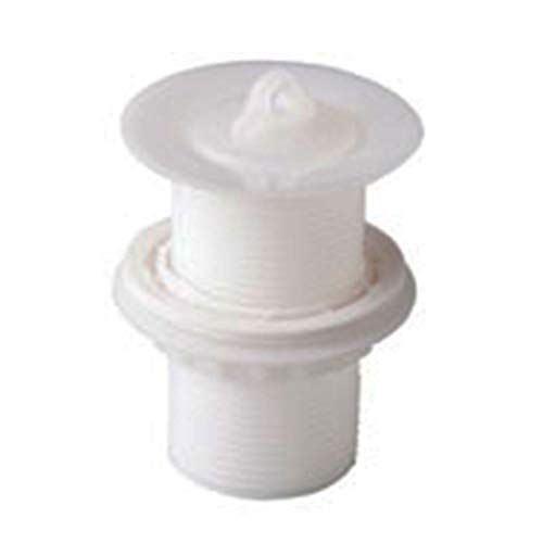 Válvula de Escoamento em PVC para Lavatório com Ladrão 1x2.3/8" Branca