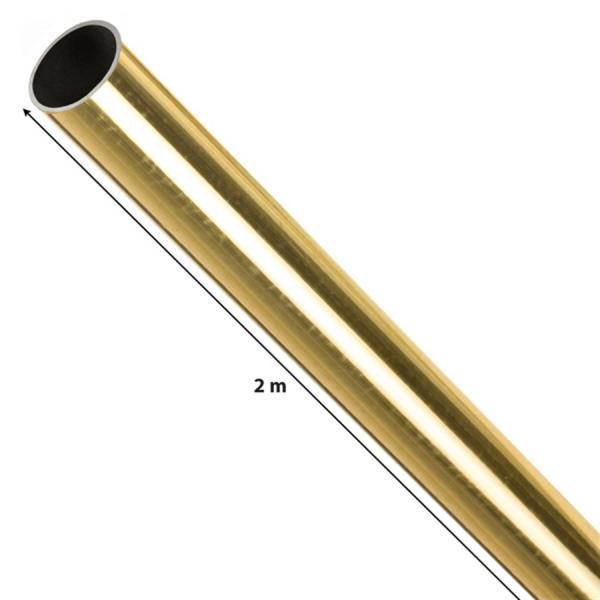 Varão de Alumínio 19mm 2 Metros Dourado 1212 - Couselo