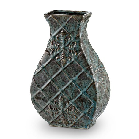 Vaso Azul Antique 20 X 10 X 31 Cm Bencafil 149011