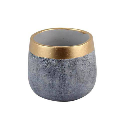 Vaso, Cachepot de Cimento Gold Colar Urban - H41312