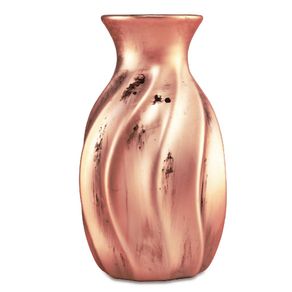 Vaso Cerâmica 9 Cm Decorativo Cobre Cone 7000 Mart