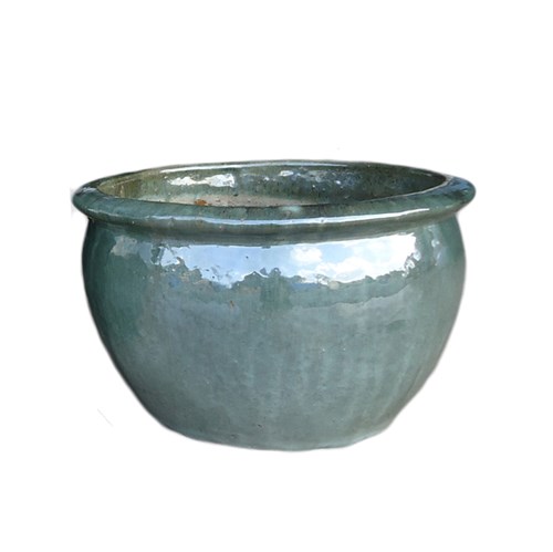 Tudo sobre 'Vaso Cerâmica Vietnamita Verde Médio'