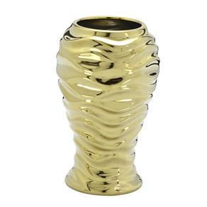 Vaso de Cerâmica 20 5cm Dourado