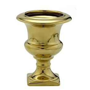 Vaso de Cerâmica 20 5cm Dourado