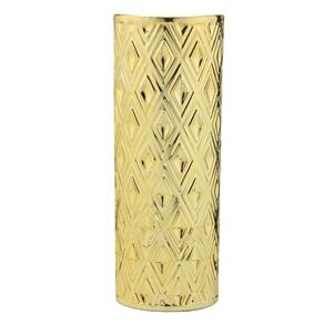 Vaso de Cerâmica 40cm Dourado
