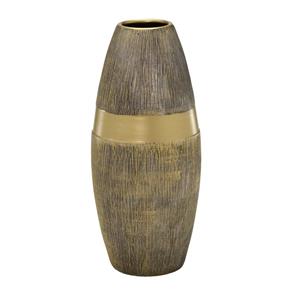 Vaso de Cerâmica 34cm Dourado