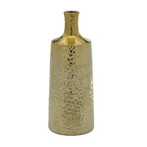 Vaso de Cerâmica 33 5cm Dourado