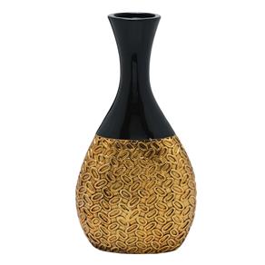 Vaso de Cerâmica 37 5cm Dourado