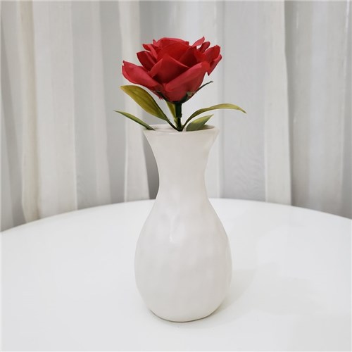 Vaso de Cerâmica Branco 11 Cm