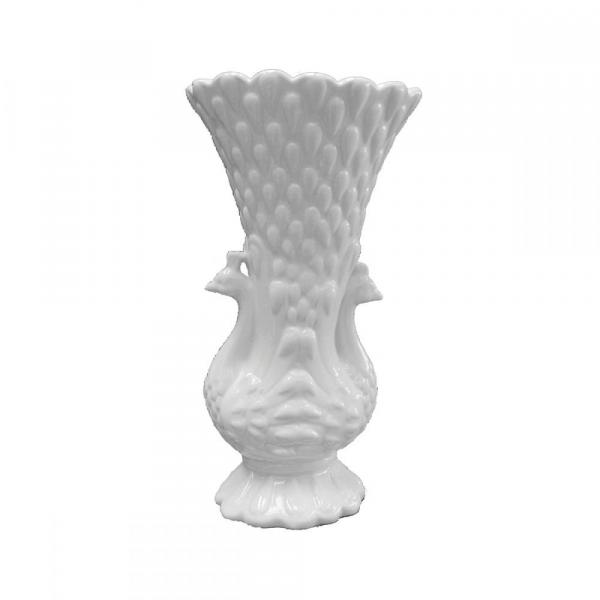Vaso de Ceramica Branco 17cm X 12,5cm X 31cm - Btc Decor