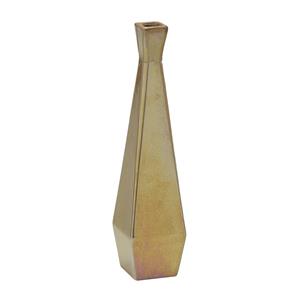 Vaso de Cerâmica 32cm Dourado