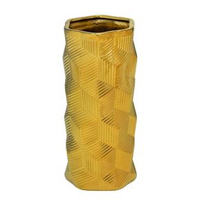 Vaso de Ceramica Dourado 20cm