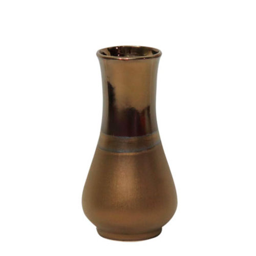Vaso de Ceramica Dourado 17cm
