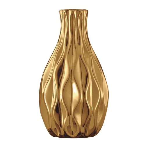 Vaso de Cerâmica Dourado Celti 5629 Mart