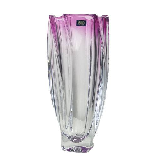 Vaso de Cristal - Bohemia Neptun Ametista 30,5cm