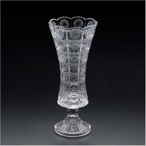 Vaso de Cristal com Pé Starry - F9-25544 - Transparente