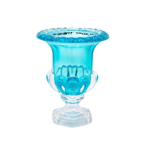 Vaso de Cristal com Pé Sussex 20Cmx25,5Cm Rojemac Transparente/Turquesa